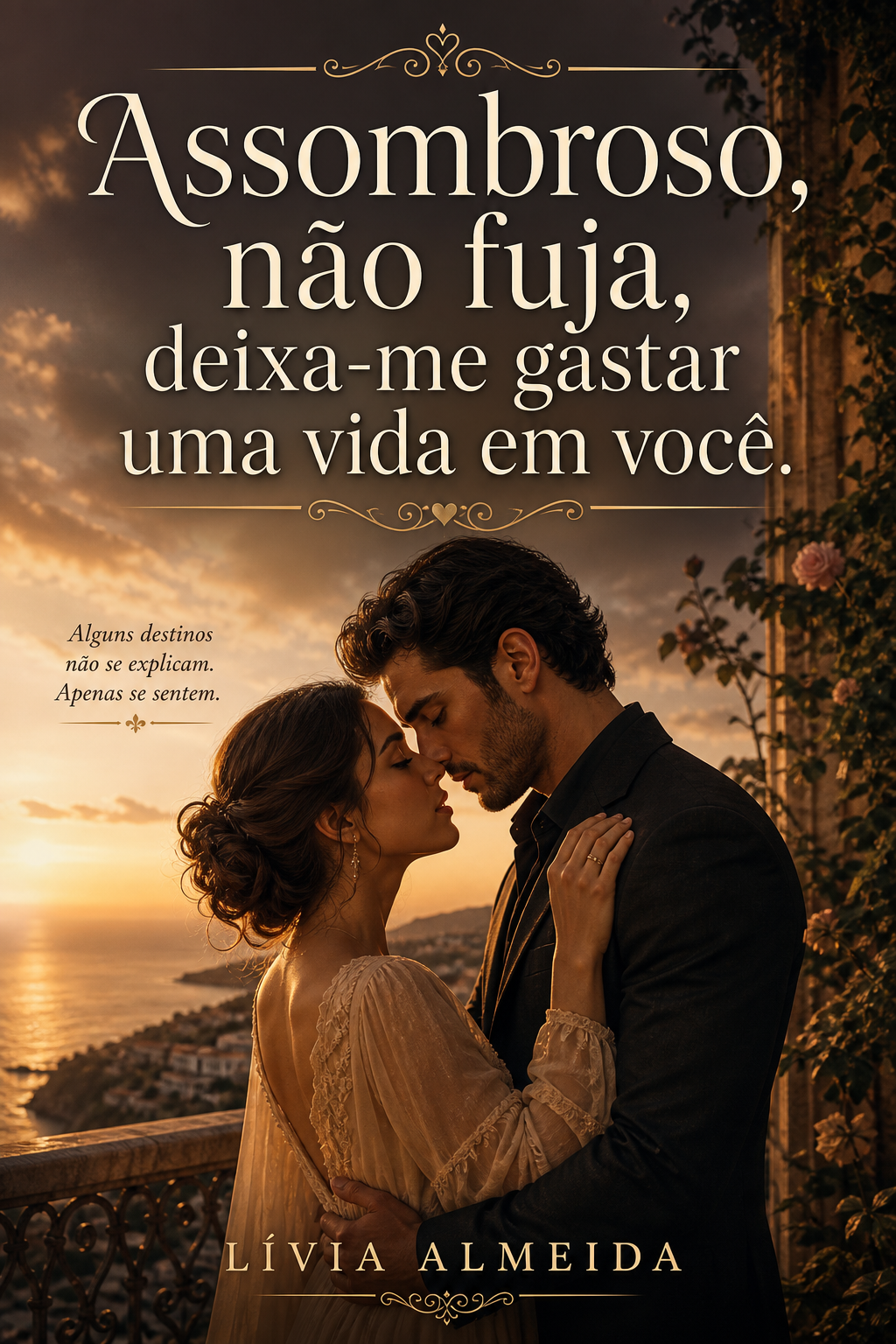 Assombroso, não fuja, deixa-me gastar uma vida em você.